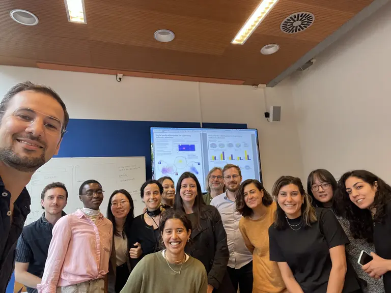 Group selfie of the participants of the collective affordance project at the DMI Summer School.